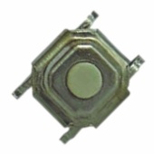 Тактовая кнопка RUICHI KAN0541-0163B, 5.2x5.2x1.5 мм, OFF-(ON), 50 мА, 12 В, 100 мОм