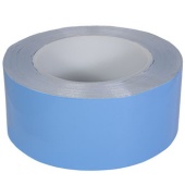 Лента теплопроводящая изолирующая c двусторонним клеевым слоем RUICHI RG, длина 25 м, 50х0.2 мм, -20...+120 °C, акриловый полимер с керамическим наполнителем, голубая