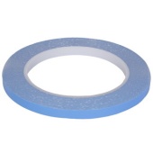 Лента теплопроводящая изолирующая c двусторонним клеевым слоем RUICHI RG, длина 25 м, 7х0.15 мм, -20...+120 °C, акриловый полимер с керамическим наполнителем, голубая