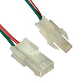 Межплатный кабель питания (вилка) типа Mini-Fit RUICHI 2x1, AWG20, 0,3 м