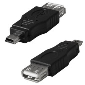 Разъём USB RUICHI USB 2.0A(f)-mini USB B(m)