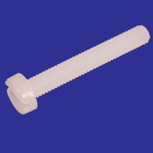 Винт пластиковый полиамидный RUICHI DIN84, М3x20 мм, PA66, белый